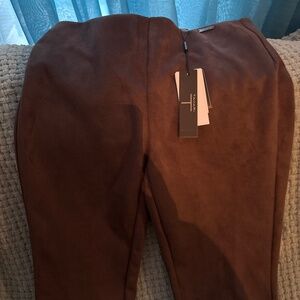 Faux Suede Leggings